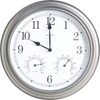 Acurite 13.5" Metal Indoor/Outdoor Clock Thermometer 00920A4