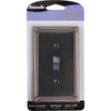 Amerelle Imperial Bead 1-GangCast Metal Toggle Switch Wall Plate, Aged Bronze 74TDB 511681