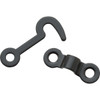 National Hardware Oil Rubbed Bronze Decorative Hook and Staple (2 Count)