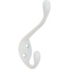 National Hardware Heavy-Duty White Coat and Hat Wardrobe Hook N266-056