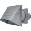 Builder's Best P-Tanium 4 In. Galvanized Wide Mouth Dryer Vent Hood 110889 275824