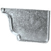 Amerimax 5 In. Galvanized Right Gutter End Cap