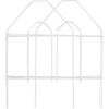 Best Garden 8 Ft. White Galvanized Wire Folding Fence 718272