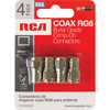 RCA RG6 F-Connector (4-Pack) VHD905R 516873