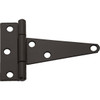 National Hardware 4 In. Black Heavy-Duty Tee Hinge (2-Pack) N129-007