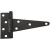 National Hardware 6 In. Black Heavy-Duty Tee Hinge (2-Pack) N129-155