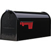 Gibraltar Elite Series T1 Black Steel Rural Post Mount Mailbox E1100BAM 200419
