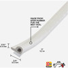 M-D Building Products 7/32 In. x 3/8 In. x 17 In. White Premium Rubber Window Seal for Small Gaps