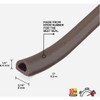 M-D Building Products 1/4 In. x 5/16 In. x 17 In. Brown Premium Rubber Window Seal for Medium Gaps