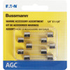 Bussmann 1A-2A-3A AGC Glass Tube Electronic Fuse (5-Pack) HEF-1 522546