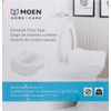 Moen Home Care Elevated Toilet Seat For Round Or Elongated Bowl, Glacier DN7020 474614