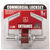 Tell Satin Chrome Entry Door Lever  CL100011 243841