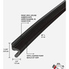 M-D 81" Brn Vnl Weatherstrip 87767 Pack of 20 272701