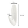 Command Medium Designer Hooks, White, 2 Hooks, 4 Strips 17081ES-2PK 619085