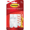 Command Medium Utility Hook, White, 2 Hooks, 4 Strips 17001ES-2PK 649856