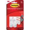 Command Small Utility Hook, White, 2 Hooks, 4 Strips 17002ES-2PK 601708