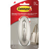 Command Large Traditional Hook, Brushed Nickel, 1 Hook, 2 Strips 17053BN-ES 607739