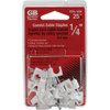 Gardner Bender 1-4 In. Polyethylene White UV Resistant Coaxial Staple (25-Count) PSW-1650T 555843