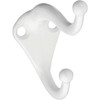 National Hardware White Coat & Hat Hook (2-Pack) N248-369