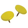 Hillman Anchor Wire Yellow 23-64 In. x 15-64 In. Thumb Tack (40-Count) 122671 723612
