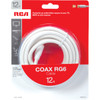 RCA 12 Ft. White Digital RG6 Coaxial Cable VH612WHR