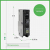 Square D QO 20A Single-Pole Standard Trip Circuit Breaker QO120CP 528209