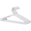 Whitmor White Tubular Plastic Clothes Hanger (10-Pack) 6345-8701-10-WHT 621390