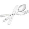 Coghlans 3-Piece Stainless Steel Knife, Fork, & Spoon Chow Kit 721BP 840344