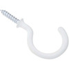 National Hardware 1-1/2 In. White Vinyl Cup Hook (2 Count) N248-450