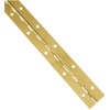 National Hardware Steel 1-1/2 In. x 12 In. Bright Brass Continuous Hinge