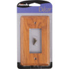 Amerelle 1-Gang Solid Oak Rocker Decorator Wall Plate, Light Oak 901RL 551317