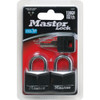 Master Lock 1-3-16 In. W. Black Covered Keyed Alike Padlock (2-Pack) 131T 212326