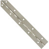 National Hardware Steel 1-1/2 In. x 12 In. Nickel Continuous Hinge N265-389