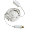 Master Electrician 15 Ft. 18-2 White Extension Cord with Foot Switch FS-PT2182-15X-WH 558680