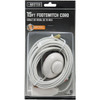 Master Electrician 15 Ft. 18/2 White Extension Cord with Foot Switch