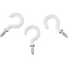 National Hardware 1 In. White Vinyl Cup Hook (30 Count) N119-728 200864