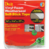 Frost King 3-8 In. W x 3-16 In. T x 17 Ft. L Brown Vinyl Foam Weatherstrip Tape V443BH 262927