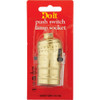Do it Push-Button Medium Base Brass Lamp Socket C20-06098-0PG 520537