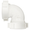 Do it Best 1-1/2 In. White PVC 90 Degree Elbow Coupling DIB55-5W