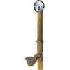 Keeney Rough Brass Trip Lever Bath Drain with Polished Chrome Trim 606RB 404930
