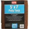 Do it Best 1 Side Green-1 Side Brown Woven 5 Ft. x 7 Ft. Medium Duty Poly Tarp 709362 709362