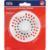 Do it 3-1-2 In. White Basket Strainer Stopper 427023 427023