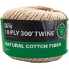 Do it Best 10-Ply x 300 Ft. White Cotton Parcel Post Twine 972594 Pack of 12