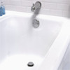 Keeney Foot Lok Stop Plastic Bath Drain with Polished Chrome Trim 63W 404967