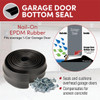 Frost King 2-1-4 In. x 9 Ft. Black Rubber Weatherstrip Garage Door Seal G9H 261380