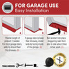Frost King 2-1-4 In. x 9 Ft. Black Rubber Weatherstrip Garage Door Seal G9H 261380