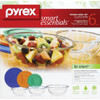 Pyrex Smart Essentials Covered Glass Pyrex Bowl Set (6-Piece) 1071025 654183
