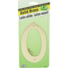 Hy-Ko 4 In. Polished Brass House Number Zero