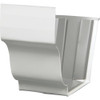 Amerimax 5 In. Galvanized White Slip-Joint Gutter Connector 33209 115869