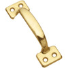 National Hardware 4 In. Bright Brass Window Sash Lift N116-558